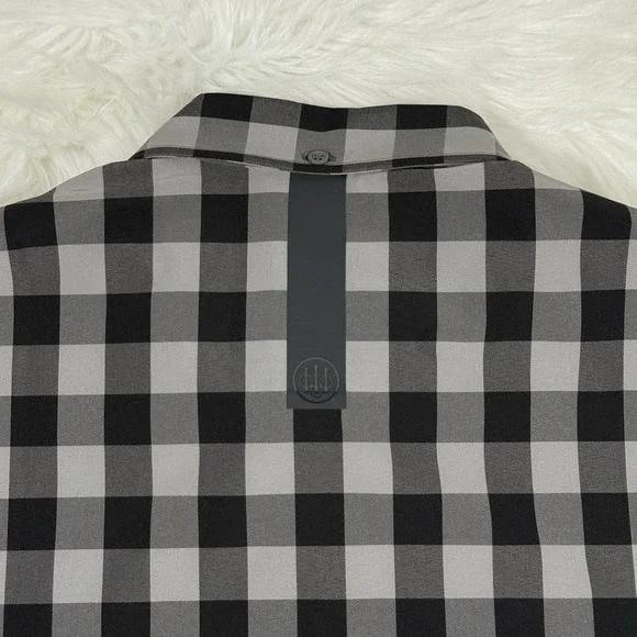 Beretta‎ Men's Size XL Gray Black Check Hovis Flex Button Up Shirt Long Sleeve - Picture 9 of 12
